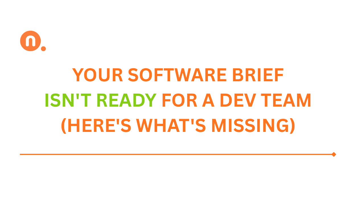 Scoping a software project before sending the brief to a development team